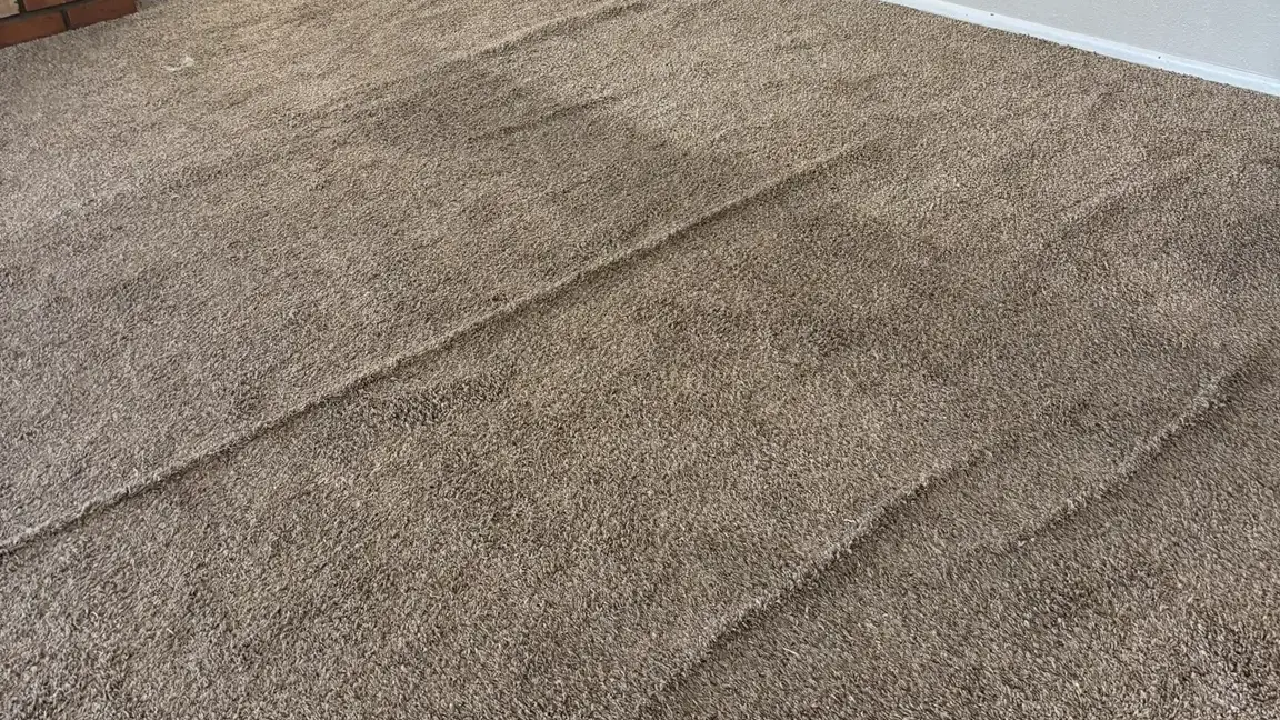 Severe carpet ripples before professional whole-room restretching in Lake Havasu City